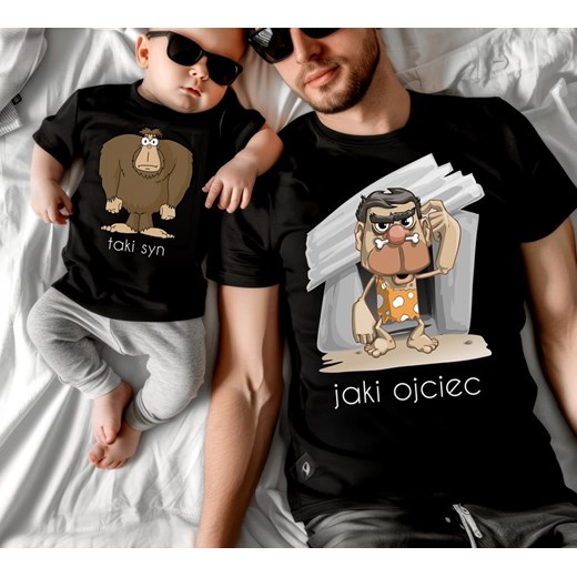 Koszulki dla taty i syna - jaki ojciec taki syn ze sklepu Time For Fashion w kategorii T-shirty męskie - zdjęcie 175745174