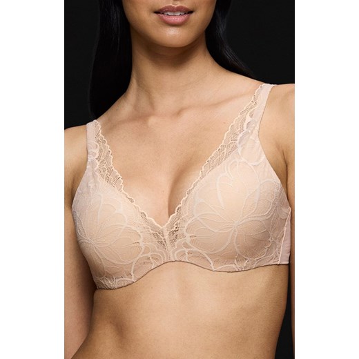 Triumph biustonosz push-up Body Make-Up Illusion Lace WP 10219710-00NZ, Kolor beżowy, Rozmiar 70C, Triumph ze sklepu Intymna w kategorii Biustonosze - zdjęcie 175747524