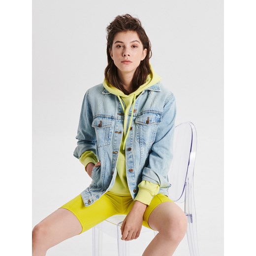 Cropp - Klasyczna kurtka jeansowa - niebieski Cropp XS Cropp okazyjna cena