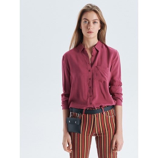 Cropp - Koszula o klasycznym kroju - pomarańczowy Cropp XL okazja Cropp