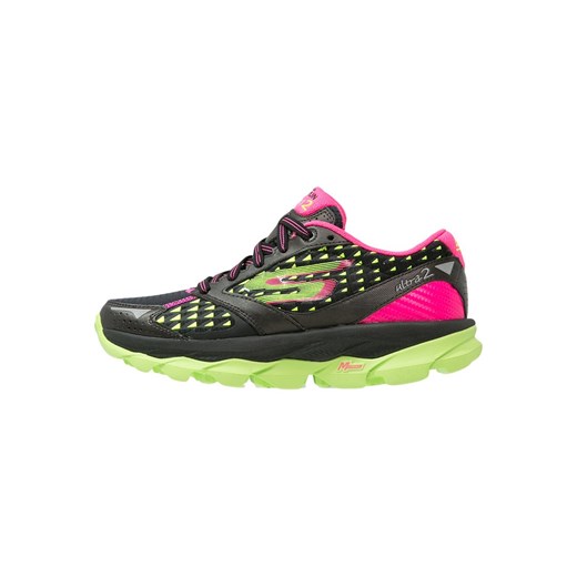 Skechers Performance GO RUN ULTRA 2 Obuwie do biegania Amortyzacja black/lime zalando  do biegania