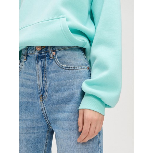 Cropp - Jeansy mom - niebieski Cropp 34 wyprzedaż Cropp