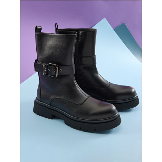 Botki Sinsay na zamek casual 