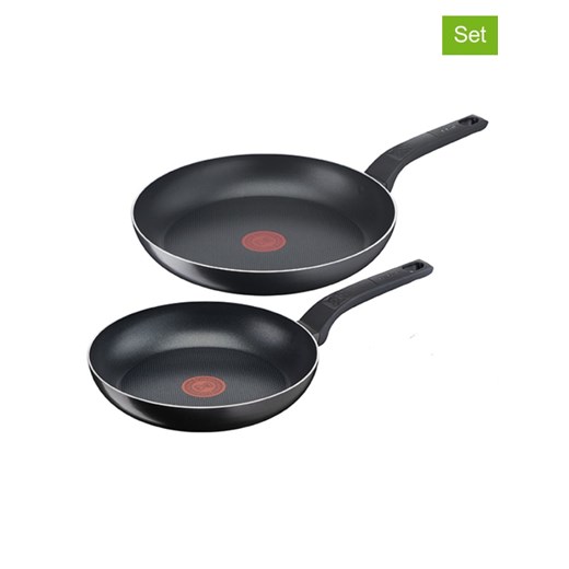Tefal Patelnie (2 szt.) &quot;Easy Cook &amp; Clean&quot; w kolorze czarnym Tefal onesize promocja Limango Polska