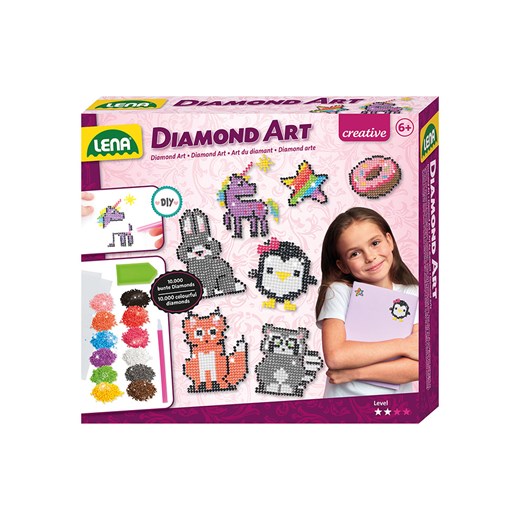 LENA Zestaw kreatywny &quot;Diamond Art&quot; - 6+ ze sklepu Limango Polska w kategorii Zabawki - zdjęcie 175768740