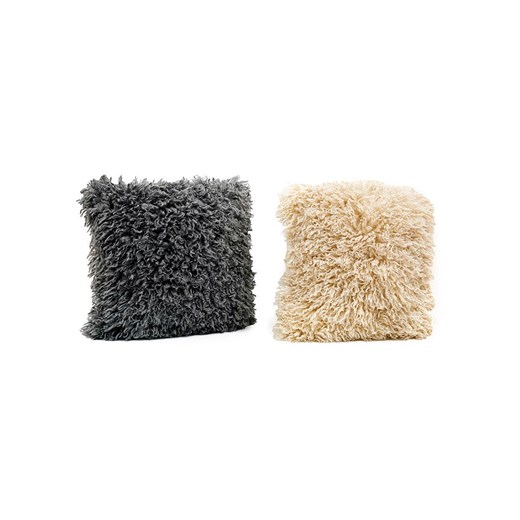 SiL Interiors Poduszki (2 szt.) &quot;Fluffy&quot; w kolorze beżowym i szarym - Sil Interiors onesize okazja Limango Polska
