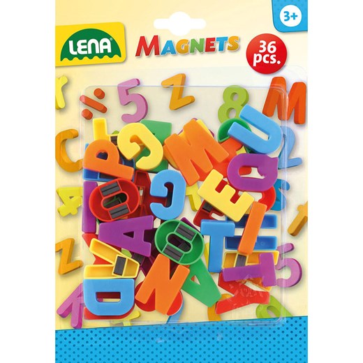 LENA 36-częściowy magnetyczny zestaw małych literek w różnych kolorach - 3+ ze sklepu Limango Polska w kategorii Zabawki - zdjęcie 175769161