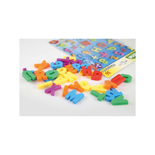 LENA 36-częściowy magnetyczny zestaw małych literek w różnych kolorach - 3+ Lena onesize promocja Limango Polska