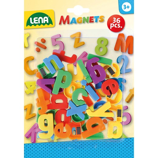 LENA 36-częściowy magnetyczny zestaw małych literek w różnych kolorach - 3+ ze sklepu Limango Polska w kategorii Zabawki - zdjęcie 175769164