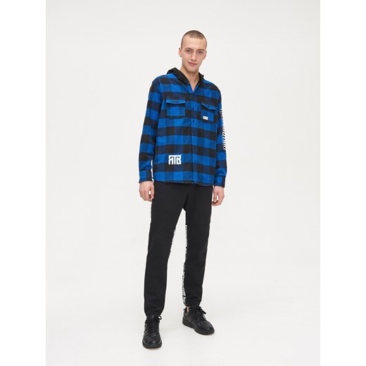 Cropp - Koszula oversize z kapturem - niebieski Cropp M wyprzedaż Cropp