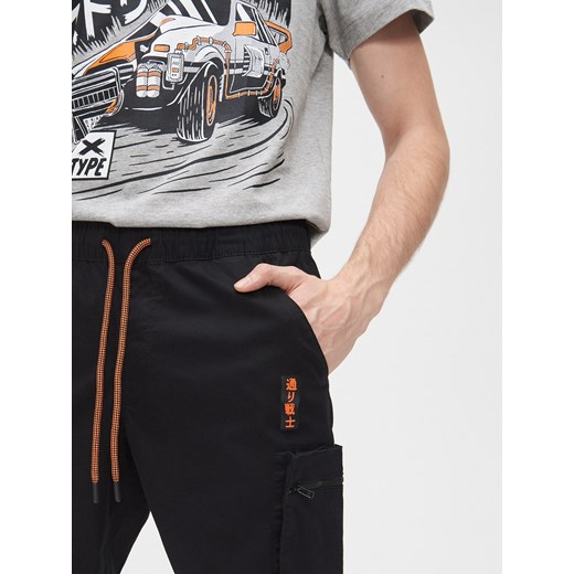 Cropp - Joggery cargo - czarny Cropp 34 okazyjna cena Cropp