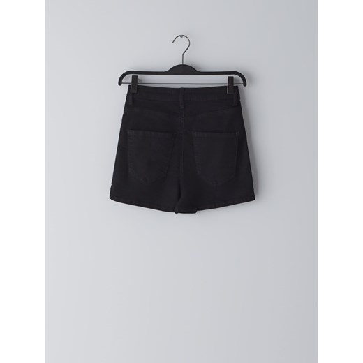 Cropp - Jeansowe szorty High Waist - czarny Cropp 40 okazja Cropp
