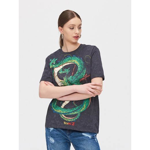 Cropp - Koszulka oversize Dragon Ball - szary Cropp L wyprzedaż Cropp