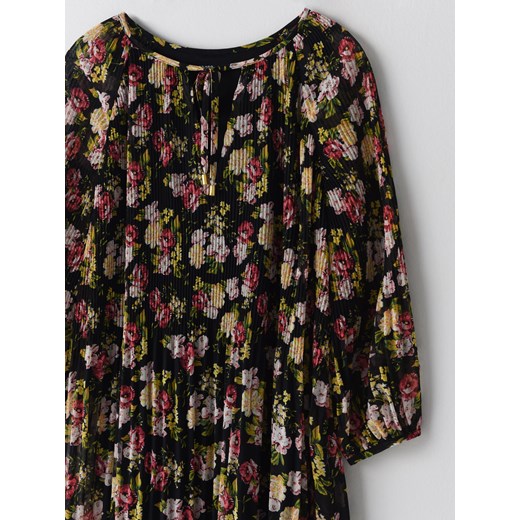 Cropp - Sukienka w kwiaty - czarny Cropp L Cropp