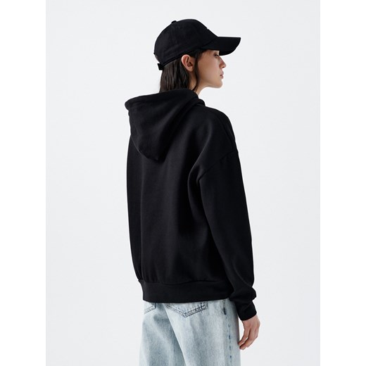 Cropp - Bluza z fotonadrukiem - czarny Cropp S wyprzedaż Cropp