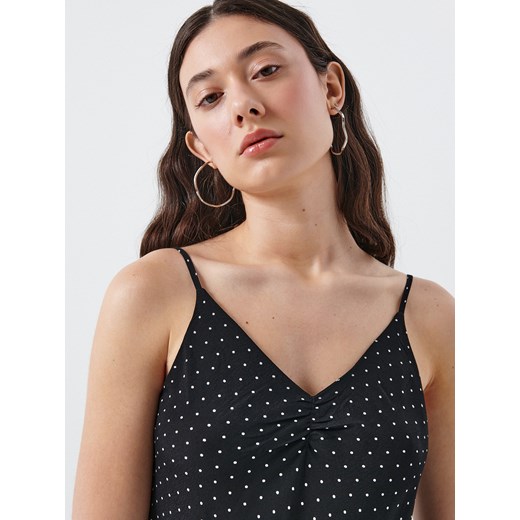 Cropp - Wzorzysta sukienka - czarny Cropp XL okazja Cropp