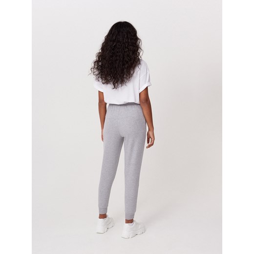 Cropp - Dresowe spodnie jogger - jasny szary Cropp L wyprzedaż Cropp