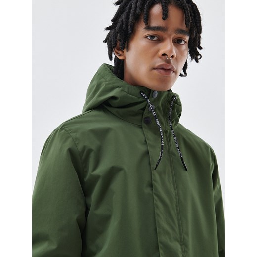 Cropp - Parka z kapturem - zielony Cropp L promocyjna cena Cropp