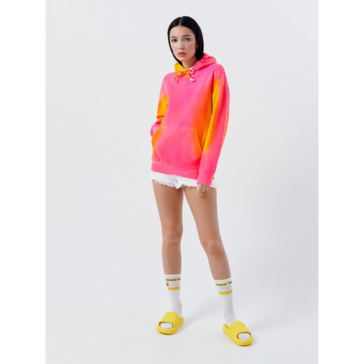 Cropp - Bluza z efektem tie dye - żółty Cropp L promocja Cropp