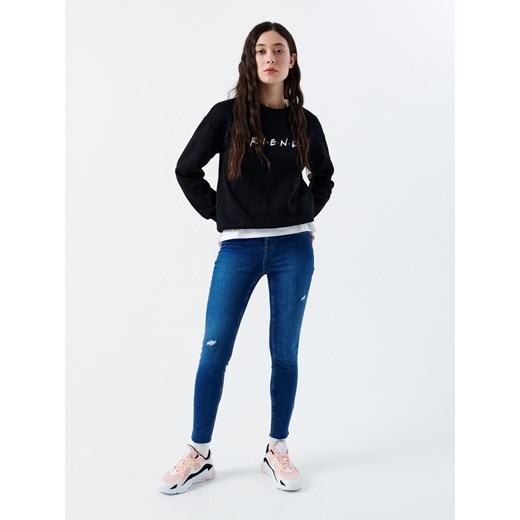 Cropp - Bluza Friends - czarny Cropp XS promocja Cropp