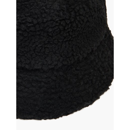 Cropp - Kapelusz bucket hat sherpa - czarny Cropp Uniwersalny okazja Cropp