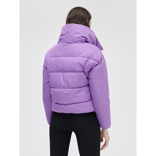 Cropp - Pikowana kurtka puffer - fioletowy Cropp L promocyjna cena Cropp