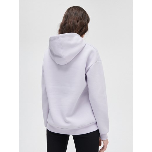 Cropp - Bluza z kapturem - fioletowy Cropp L okazja Cropp
