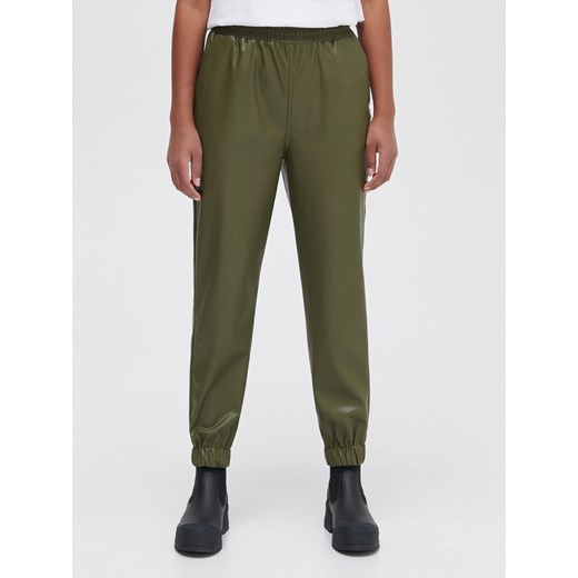 Cropp - Joggery z imitacji skóry - zielony Cropp 36 wyprzedaż Cropp