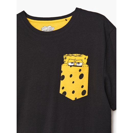 Cropp - Dwucześciowa piżama SpongeBob - czarny Cropp L okazyjna cena Cropp