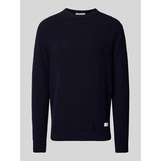 Sweter z wełny z naszywką z logo ze sklepu Peek&Cloppenburg  w kategorii Swetry męskie - zdjęcie 175809454