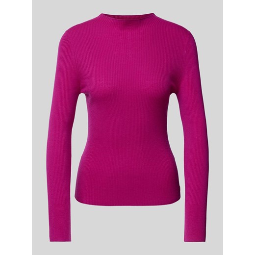 Sweter z dzianiny z okrągłym dekoltem ze sklepu Peek&Cloppenburg  w kategorii Swetry damskie - zdjęcie 175809484