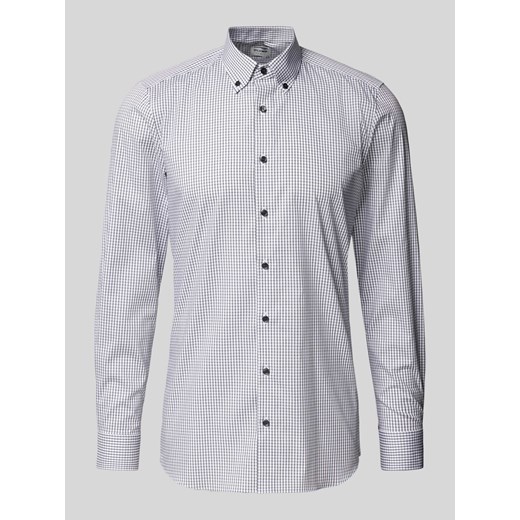 Koszula biznesowa o kroju body fit z kołnierzykiem typu button down ze sklepu Peek&Cloppenburg  w kategorii Koszule męskie - zdjęcie 175809542