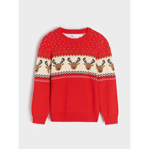 Sinsay - Sweter - czerwony Sinsay 122 Sinsay