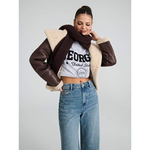 Sinsay - Jeansy wide leg - niebieski Sinsay 34 Sinsay