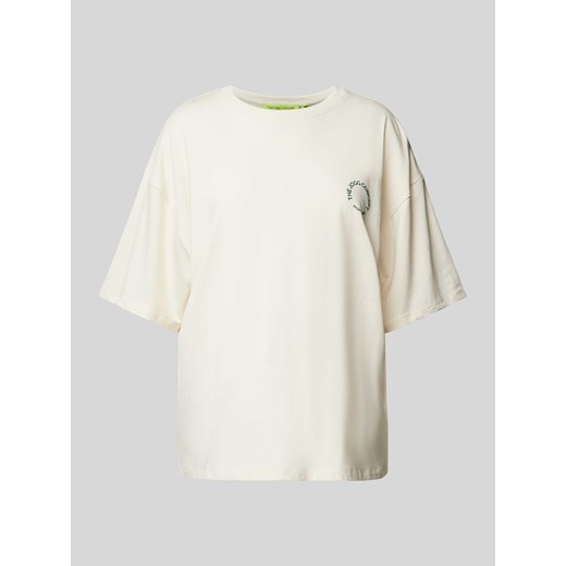 T-shirt o kroju oversized z nadrukiem z logo model ‘SIMONA’ ze sklepu Peek&Cloppenburg  w kategorii Bluzki damskie - zdjęcie 175816420