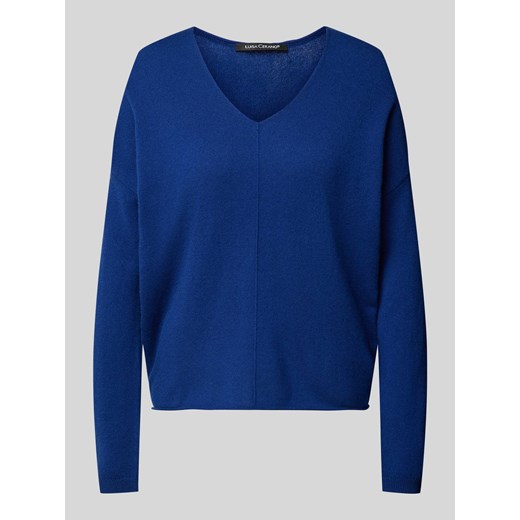 Sweter z dzianiny z dekoltem w serek ze sklepu Peek&Cloppenburg  w kategorii Swetry damskie - zdjęcie 175816672