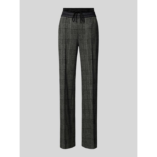 Spodnie materiałowe o kroju regular fit z tunelem ze sklepu Peek&Cloppenburg  w kategorii Spodnie damskie - zdjęcie 175816824