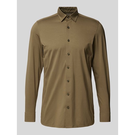 Koszula biznesowa o kroju regular fit z kołnierzykiem typu kent ze sklepu Peek&Cloppenburg  w kategorii Koszule męskie - zdjęcie 175817101