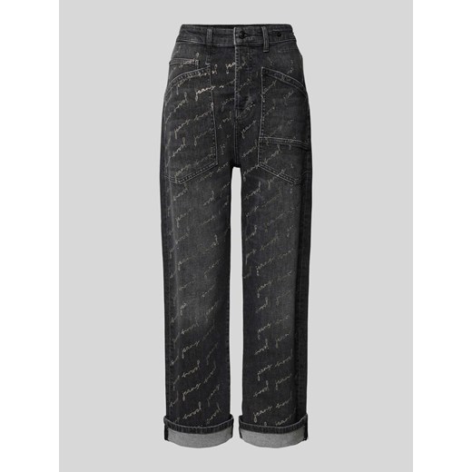 Jeansy o kroju baggy fit z nadrukiem na całej powierzchni ze sklepu Peek&Cloppenburg  w kategorii Jeansy damskie - zdjęcie 175817102