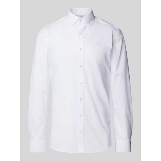 Koszula biznesowa o kroju slim fit z kołnierzykiem typu kent ze sklepu Peek&Cloppenburg  w kategorii Koszule męskie - zdjęcie 175817644