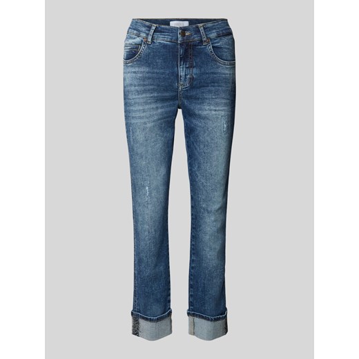 Jeansy skrócone z efektem znoszenia model ‘CICI CROPPED GLAM’ ze sklepu Peek&Cloppenburg  w kategorii Jeansy damskie - zdjęcie 175817972