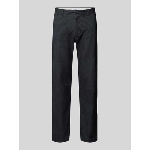 Spodnie o kroju regular fit z tkanym wzorem model ‘CHUCK’ ze sklepu Peek&Cloppenburg  w kategorii Spodnie męskie - zdjęcie 175818421