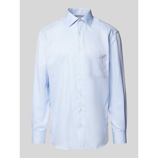 Koszula biznesowa o kroju modern fit z kieszenią na piersi ze sklepu Peek&Cloppenburg  w kategorii Koszule męskie - zdjęcie 175818591