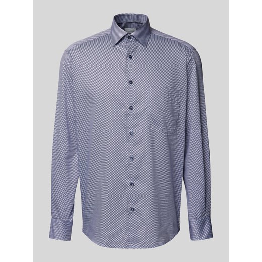 Koszula biznesowa o kroju comfort fit z listwą guzikową ze sklepu Peek&Cloppenburg  w kategorii Koszule męskie - zdjęcie 175818660