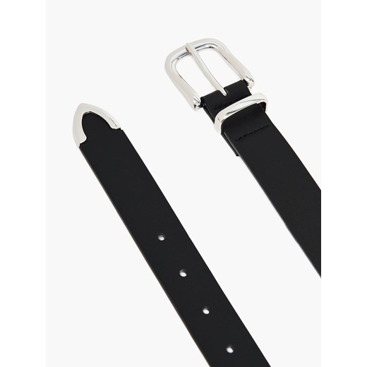 Cropp - Pasek z imitacji skóry - czarny Cropp S/M okazja Cropp