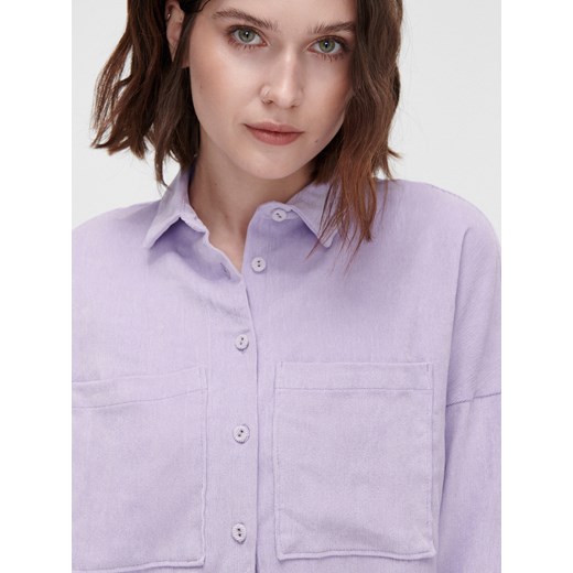Cropp - Fioletowa koszula oversize - fioletowy Cropp S okazyjna cena Cropp