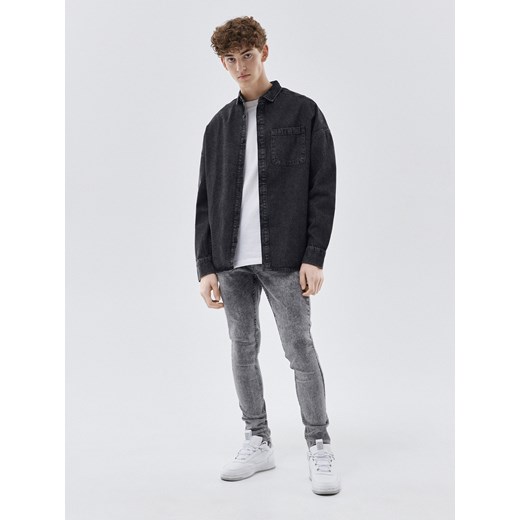 Cropp - Jeansy super skinny - jasny szary Cropp 34/32 wyprzedaż Cropp