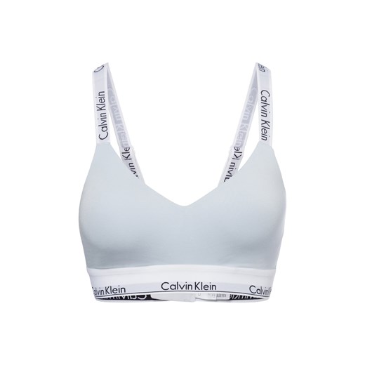 Calvin Klein Damski biustonosz Kobiety Bawełna jasnoniebieski jednolity ze sklepu vangraaf w kategorii Biustonosze - zdjęcie 175826541