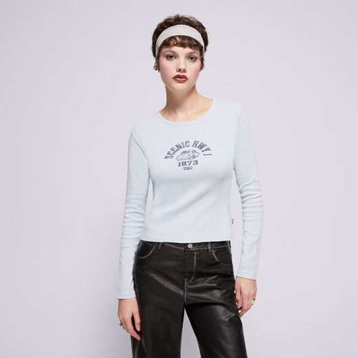 LEVI&#039;S T-SHIRT GRAPHIC LS RICKIE TEE BLUES ze sklepu Sizeer w kategorii Bluzki damskie - zdjęcie 175827442