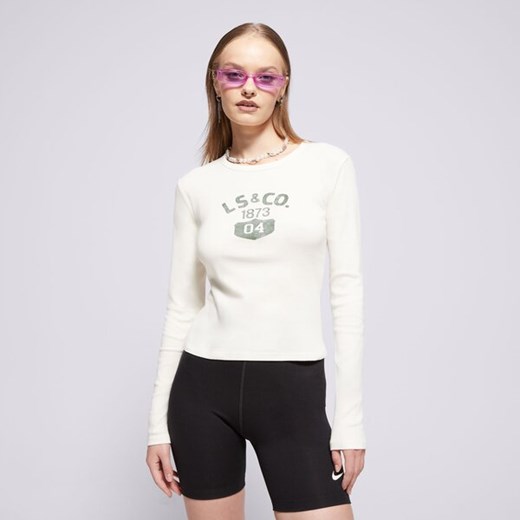 LEVI&#039;S T-SHIRT GRAPHIC LS RICKIE TEE NEUTRALS ze sklepu Sizeer w kategorii Bluzki damskie - zdjęcie 175827461